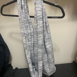 Lululemon Black Orchid Gray Knit Scarf
